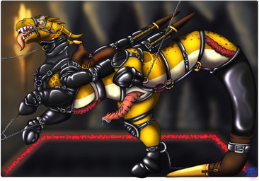 animal_genitalia bdsm bodily_fluids bondage bondage_gear boots bound buttplug clothing collar cuff_(restraint) feral footwear genital_fluids genital_slit genitals hoof_boots horn latex latex_clothing latex_legwear leash leashed_collar legwear male male_feral penis petplay plug_(sex_toy) ponyplay precum reins restraints roleplay saddle sex_toy sharp_teeth shoes solo tail tail_tied teeth tongue tongue_out wingbinders wings shinkei-shinto mythology dragon horned_humanoid humanoid mythological_creature mythological_scalie scalie hi_res