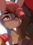 2019 anthro bikini bite biting_lip biting_own_lip bodily_fluids breasts clothed clothing disney doxy dripping erection faceless_character faceless_male female female_focus fingers foreskin genital_fluids genitals glistening glistening_body glistening_clothing group hi_res judy_hopps lagomorph leporid looking_at_genitalia looking_at_penis looking_up male male/female mammal nipple_outline penis penis_everywhere penis_grab penis_on_head precum precum_drip purple_eyes rabbit self_bite simple_background small_breasts solo_focus sweat swimwear under_boob white_background zootopia