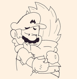 anthro black_eyebrows black_eyes black_facial_hair black_mustache clothed clothed_anthro clothed_female clothed_human clothed_male clothing comforting comforting_another duo eyebrow_through_hat eyebrows facial_hair female female_anthro fingers hair handwear hug hugging_another jacket looking_at_another male male_human mouth_closed mustache overalls rolled_up_sleeves shirt short_hair simple_background spiky_hair tan_background tan_body tan_clothing tan_gloves tan_hair tan_handwear tan_jacket tan_overalls tan_shirt tan_topwear topwear torn_clothing torn_shirt torn_topwear vampkettleartz mario_bros mario_plus_rabbids_sparks_of_hope nintendo raving_rabbids rayman_(series) ubisoft edge_(mario_plus_rabbids) mario human lagomorph mammal rabbid 2023 crossover digital_drawing_(artwork) digital_media_(artwork) english_description monochrome sketch