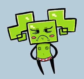 bikini bikini_bottom bikini_bottom_only black_arms black_legs blue_background blush blush_stickers clothed clothing eyelashes featureless_hands featureless_legs female female_humanoid flat_chested frown green_body green_hair green_nipples green_skin hair half-closed_eyes hands_on_hips hands_on_own_hips narrowed_eyes navel nipples not_furry pattern_bikini pattern_clothing pattern_swimwear pigtails red_bikini_bottom red_blush simple_background solo spots spotted_bikini spotted_clothing spotted_swimwear swimwear topless two-piece_swimsuit smogchelo mario_bros nintendo paper_mario mimi_(paper_mario) humanoid 2025 aliasing binary_drawing digital_drawing_(artwork) digital_media_(artwork)