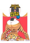 anus ass_up birth blocked_birth bodily_fluids butt female flexible genitals logo pregnant pregnant_female pussy pussy_tape solo tail tape tears teeth pr-egg-nant dreamworks flex_tape kung_fu_panda master_tigress felid mammal pantherine tiger absurd_res hi_res