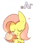 2015 4:5 argon_(element) blush bulb embrace english_text equid equine eyes_closed female feral fluttershy_(mlp) friendship_is_magic hair happy hasbro heart_symbol holding_object horse hug joycall3 light_bulb mammal my_little_pony pink_hair pony simple_background smile solo text white_background yellow_body