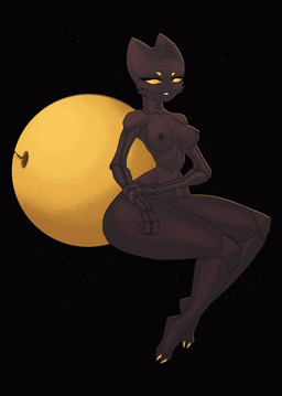 2_fingers 2_toes 4_eyes anthro bell black_body breasts exoskeleton feet female fingers head_tuft jingle_bell mostly_nude multi_eye navel nipples non-mammal_breasts non-mammal_navel non-mammal_nipples nude nude_female segmented_body simple_background small_waist solo thick_thighs toes tuft wasp_waist wide_hips yellow_eyes proxicute bekksef arachnid arthropod spider hi_res nonbinary_(lore)