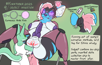 alien_abduction anal anal_fisting anal_penetration animal_genitalia animal_penis anthro anthro_on_anthro anus balls big_balls big_breasts blush blush_lines bodily_fluids body_modifications breasts canine_genitalia canine_penis computer_chip cybernetics drooling eye_roll female fisting genitals gynomorph gynomorph/female intersex intersex/female machine mohawk object_insertion orgasm_denial_curse penetration penis portal_ring purple_eyes purple_penis robotic_anthro robotic_limbs saliva size_difference slightly_chubby status_effect stripes text thick_arms thick_thighs tongue tongue_out tracking tracking_tag impishhyena kinktober kinktober_2025 harley_(impishhyena) alien cyborg hyena mammal striped_hyena 2025 digital_drawing_(artwork) digital_media_(artwork) english_text hi_res
