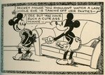 1930s 20th_century ancient_art anthro black_body black_border black_fur border bottomwear butt clothed clothing comic dialogue disney erection female footwear fur furniture genitals gesture hand_gesture high_heels imminent_sex looking_back male male/female mammal mickey_mouse minnie_mouse monochrome mouse murid murine panties penis penis_poking_out pointing rodent shirtless shoes shorts sofa tail text tijuana_bible topless traditional_media_(artwork) underwear undressing unknown_artist vintage