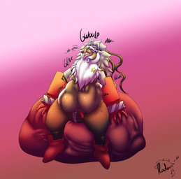 anthro belly belly_expansion belt bottomwear breasts brown_body brown_fur clothing cybernetic_arm cybernetic_limb duo expansion featureless_breasts female fur grey_body grey_fur grey_hair hair mask mechanical_arm multicolored_body multicolored_fur navel neck_tuft pants sitting sound_effects star swallowing teeth text tongue tuft two_tone_body two_tone_fur vore white_body white_fur zipper radarn_(artist) bandai_namco digimon rai_(radarn) canid canine digimon_(species) fox mammal wolvermon 2025 english_text hi_res line_art monochrome
