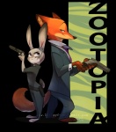 anthro duo female fur grey_body grey_fur gun handgun holding_gun holding_object holding_ranged_weapon holding_weapon long_ears male orange_body orange_fur pistol ranged_weapon simple_background size_difference transparent_background weapon lillayfran disney zootopia judy_hopps nick_wilde canid canine fox lagomorph leporid mammal rabbit red_fox true_fox 2016 alpha_channel digital_media_(artwork)