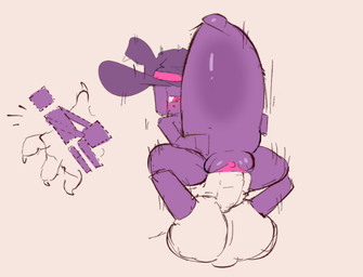 4_fingers abdominal_bulge anthro balls big_penis clitoris clothing deep_penetration duo extreme_penetration female fingers genitals hat headgear headwear huge_penis inner_labia male male/female penetration penis pink_eyes pink_inner_labia pink_vulva purple_body purple_skin vulva witch_hat defunctumbra microsoft minecraft mojang xbox_game_studios creeper_(minecraft) enderman 2026