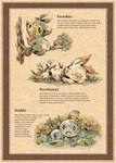 ambiguous_gender eyes_closed feral flower lily_pad open_mouth partially_submerged plant text water koike_09 nintendo pokemon generation_8_pokemon grookey lagomorph mammal pokemon_(species) primate scorbunny sobble 2019 english_text