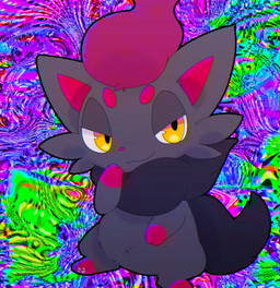 black_body black_fur cheek_tuft chest_tuft chibi facial_tuft feral fur mane navel red_body red_fur semi-anthro tail tuft x_navel yellow_eyes ganjababy123456789 2024_pokemon_gigaleak beta_pokemon_games nintendo pokemon pokemon_black_and_white_beta beta_pokemon_(species) beta_zorua mammal pokemon_(species) absurd_res hi_res