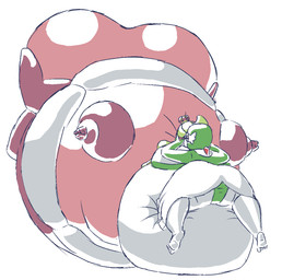 air_inflation belly belly_expansion belly_squish big_belly big_breasts big_butt blowback body_inflation breast_expansion breasts butt butt_expansion clothing duo expansion eyelashes female green_clothing green_hair green_panties green_topwear green_underwear hair huge_belly huge_breasts huge_butt hyper hyper_belly hyper_breasts hyper_butt hyper_inflation immobile inflation leaf leaf_hair lying lying_on_self multicolored_body not_furry on_front panties pink_body pink_eyelashes pink_eyes plant plant_hair pseudo_hair puffkiss simple_background spherical_inflation squish swelling topwear two_tone_body underwear white_background white_body white_clothing bo-the-sno nintendo pokemon elemental_creature elemental_humanoid flora_fauna gardevoir generation_3_pokemon generation_7_pokemon humanoid plant_humanoid pokemon_(species) tsareena 2017 cel_shading colored colored_sketch digital_media_(artwork) hi_res shaded sketch