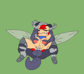 abdominal_bulge animated_gif anthro areola armor armored_boots arthropod_abdomen balls big_breasts bodily_fluids boots breast_grab breast_play breasts clenched_teeth clothing cum cum_from_vagina cum_in_vagina cum_inside duo ejaculation erection female female_penetrated flying flying_sex footwear gauntlets genital_fluids genitals gloves green_eyes grey_body hand_on_breast hands_above_head handwear humanoid_genitalia humanoid_penis insect_wings male male/female male_penetrating male_penetrating_female mostly_nude mostly_nude_anthro mostly_nude_female multi_arm multi_limb nipples nude nude_anthro nude_male orgasm penetration penile penile_penetration penis penis_in_vagina red_body scarf sex shoes simple_background spread_legs spreading stand_and_carry_position standing standing_sex tail tan_body teeth throbbing throbbing_balls vaginal vaginal_penetration vulva wings meatboom arma's_quest arma_(arma's_quest) armadillo arthropod insect mammal xenarthran animated digital_media_(artwork) short_playtime