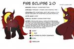 anthro big_breasts breasts clothing color_swatch female feral freckles hair horn huge_breasts legwear looking_at_viewer open_mouth simple_background solo text thigh_highs white_background conditional_dnp suirano hasbro my_little_pony mythology fan_character fire_eclipse equid equine mammal mythological_creature mythological_equine unicorn 2014 english_text model_sheet