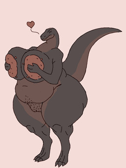 anthro belly big_breasts big_butt blotchy_areola breast_squeeze breasts butt female genitals hand_on_breast huge_breasts navel non-mammal_breasts non-mammal_navel nude nude_anthro nude_female overweight pubes pubic_stubble raised_tail simple_background slightly_chubby solo squeezing tail vulva malsymaster51 dinosaur prehistoric_species reptile saurischian sauropodomorph scalie 3:4