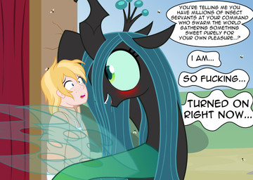 beekeeper blonde_hair blue_eyes blush cracked_wall crown fangs female feral freckles green_eyes green_hair green_sclera hair headgear insect_wings male open_mouth open_smile smile solo teeth text wide_eyed wings badumsquish friendship_is_magic hasbro my_little_pony queen_chrysalis_(mlp) arthropod bee changeling_(mlp) human hymenopteran insect mammal absurd_res english_text hi_res