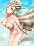 blue_eyes blush breasts erect_nipples female grey_hair hair horn membrane_(anatomy) membranous_wings navel nipples nude open_mouth solo tail teeth water wings yui.h capcom monster_hunter mythology animal_humanoid dragon dragon_humanoid elder_dragon horned_humanoid humanoid kushala_daora mammal mythological_creature mythological_scalie scalie tailed_humanoid 2014