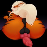 1:1 2017 absurd_res alpha_channel animal_genitalia animal_penis anus arcanine backsack balls big_butt black_balls blue_eyes blush butt butt_focus canid canine canine_genitalia canine_penis erection fangs feral fur generation_1_pokemon genitals girly hi_res knot looking_back male mammal nikkibunn nintendo open_mouth orange_body orange_fur pawpads paws penis penis_backwards pokemon pokemon_(species) portrait presenting presenting_anus presenting_penis puffy_anus rear_view simple_background solo striped_body striped_fur stripes teeth three-quarter_portrait tongue tongue_out transparent_background wide_hips