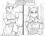 5:4 anthro breasts canid canine clothing comic dialogue duo english_text faf fafcomics female fox greyscale hetty_(faf) mammal monochrome mother_(lore) parent_(lore) text