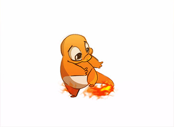 ambiguous_gender animated_gif fire flaming_tail orange_body orange_skin solo tail unknown_artist nintendo pokemon charmander generation_1_pokemon pokemon_(species) reptile scalie animated low_res short_playtime source_request