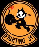 1948 20th_century alpha_channel ambiguous_gender ancient_art anthro black_body black_fur black_nose bomb domestic_cat english_text explosives felid feline felis felix_the_cat felix_the_cat_(series) fire fleischer_style_toon fur fuse holding_object lit_fuse mammal military military_insignia navy orange_background patch_(fabric) public_domain running simple_background smile solo sparks text toony transparent_background united_states_of_america unknown_artist whiskers
