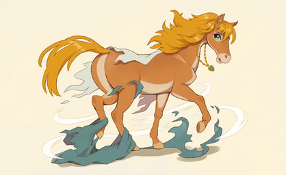 clothing female feral gem jewelry mane solo tail torn_clothing transformation conditional_dnp jotun22 equid equine horse mammal hi_res