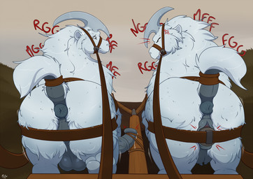 angry animal_genitalia animal_penis animal_vulva anus bdsm bondage both_sexes_in_same_situation bound bridle dildo dildo_in_vagina dildo_insertion duo equine_genitalia equine_penis equine_vulva female feral forced fur genitals horse_carriage_pov jack_and_jill male penetration penis puffy_anus reins sex_toy sex_toy_in_vagina sex_toy_insertion strapped_in_toy tail tail_tied teats vaginal vaginal_penetration vulva white_body white_fur mcfan rimworld mammal thrumbo hi_res