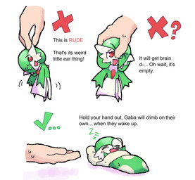 check_mark disembodied_hand duo ear_grab female head_grab micro simple_background sleeping sound_effects text vowelless vowelless_sound_effect white_background zzz melfunnysmell nintendo no_thoughts_head_empty pokemon this_is_rude gaba_(melfunnysmell) gardevoir generation_3_pokemon human humanoid mammal pokemon_(species) english_text hi_res meme