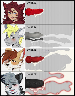 2_penises animal_genitalia animal_penis black_border blush bodily_fluids border chart colored_cum cum dildo ear_piercing excessive_cum excessive_genital_fluids foreskin genital_fluids genitals grey_penis group hemipenes humanoid_genitalia humanoid_penis knot knotted_dildo knotted_penis male multi_genitalia multi_penis penis penis_chart piercing red_cum sex_toy shark_penis unusual_bodily_fluids unusual_cum unusual_genital_fluids vein veiny_penis hainequem penis_lineup scraps_(bigscraps) storm_accetta_(stormthesnep) animal_humanoid aquatic canid canine canis cat_humanoid felid felid_humanoid feline feline_humanoid fish humanoid mammal mammal_humanoid pantherine shark snow_leopard wolf hi_res