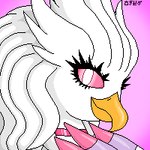 anthro beak feathers female latina looking_at_viewer pink_body pink_eyes pink_feathers pink_sclera pupils simple_background smile solo white_body white_feathers white_pupils yellow_beak jose-497 rakeru avian bird 1:1 2021 2d_animation animated digital_drawing_(artwork) digital_media_(artwork) frame_by_frame icon low_res pixel_(artwork) pixel_animation short_playtime signature thumbnail