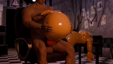 anthro breasts chair clothed clothing deep_throat detachable detachable_head duo female furniture headless_play looking_at_another looking_at_partner machine male male/female office_chair oral oral_penetration partially_clothed penetration lamm3rgeier five_nights_at_freddy's five_nights_at_freddy's_2 scottgames toy_chica_(fnaf) animatronic human humanoid mammal robot 16:9 animated hi_res short_playtime sound webm widescreen