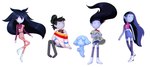 alternative_fashion black_hair boots bottomwear clothing crop_top duo female footwear hair humanoid_pointy_ears legwear not_furry on_model pointy_ears punk shirt shoes shorts solo sweater t-shirt thigh_highs toony topwear undercut benjamin_anders adventure_time cartoon_network marceline_abadeer demon ghost humanoid hybrid spirit vampire concept_art official_art