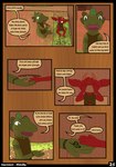 age_difference amphibian bed comic demon dialogue drinking english_text floor food frog furniture group hi_res horn humanoid imp irko_(impventure) leaf logo male pouch_(clothing) red_body sitting soup text wall_(structure) whitesky wood wood_floor wood_furniture wood_wall young young_humanoid young_male younger_male