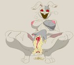 anthro anus bodily_fluids clit_dick clitoral_hood clitoris crouching cum cum_drip cum_in_pussy cum_inside dripping female genital_fluids genitals messy pussy solo spread_legs spreading sweat likasomboody five_nights_at_freddy's scottgames vanny_(fnaf) lagomorph mammal hi_res