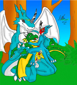 anal anal_penetration anthro blue_body blue_skin claws cum cum_in_ass cum_inside cum_on_stomach cum_while_penetrated digimon dragon exveemon eyes_closed flamedramon glenn grass green_body group group_sex hands-free horn kneeling male male/male open_mouth orgasm outside penetration penis red_penis sandwich_position scalie sex sky threesome tree white_body wings wood yellow_body

Rating: Explicit
Score: 6
User: Granberia
Date: June 11, 2015