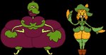 belly big_breasts big_butt breasts butt corn duo female food fruit grape green_body green_hair hair huge_butt overweight plant purple_body simple_background thick_thighs transparent_background wide_hips shar0makai elemental_creature elemental_humanoid flora_fauna humanoid plant_humanoid 2024 alpha_channel digital_media_(artwork) pixel_(artwork)