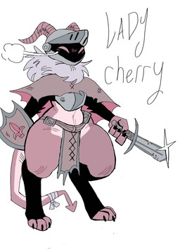 anthro armor bandage bottomwear clothed clothing coat female headgear helmet horn knight legwear loincloth melee_weapon navel pink_body pink_eyes shield simple_background solo spade_tail sparkles standing sword tail thick_thighs thigh_highs topwear unconvincing_armor warrior weapon white_background wide_hips puppkittyfan1 mythology cherry_(puppkittyfan1) dragon mythological_creature mythological_scalie scalie digital_media_(artwork) hi_res