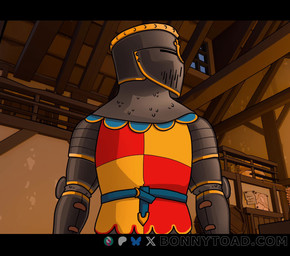 areola armor biped bodily_fluids bottomwear breasts butt clothed clothing cum cum_in_vagina cum_inside detailed_background dialogue feet female female_penetrated furniture genital_fluids genitals green_body hair headgear helmet holding_both_legs human_on_humanoid human_penetrating human_penetrating_humanoid humanoid_penetrated inside interspecies knight larger_male legs_back looking_at_viewer looking_pleasured male male/female male_penetrating nipples not_furry nude on_table penetration penile penile_penetration penis penis_in_vagina pink_hair pupils sex shortstack size_difference smaller_female smile soles table thick_thighs toes topwear vaginal vaginal_penetration vulva warrior yellow_sclera bonnytoad sound_warning goblin human humanoid mammal animated hi_res long_playtime sound voice_acted webm