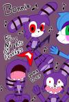 2015 absurd_res animalcomic96 animatronic anthro black_nose blue_body blue_fur blush bonnie_(fnaf) english_text five_nights_at_freddy's five_nights_at_freddy's_2 floppy_ears fur green_eyes guitar hi_res lagomorph leporid machine male mammal music musical_instrument open_mouth playing_guitar playing_music plucked_string_instrument purple_body purple_fur rabbit red_eyes robot scottgames sharp_teeth smile string_instrument teeth text toy_bonnie_(fnaf) withered_bonnie_(fnaf)