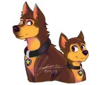 aged_up canid canine canis chase_(paw_patrol) collar domestic_dog feral german_shepherd herding_dog looking_aside male mammal milkymatsu80s nickelodeon pastoral_dog paw_patrol simple_background solo unavailable_at_source white_background young young_feral