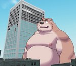 anthro belly big_belly black_nose kemono macro male moobs nipples outside overweight overweight_male real solo 00murice bear mammal 2023