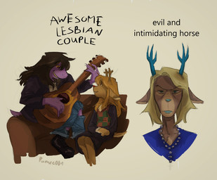 anthro antlers bangs blonde_hair blue_antlers blue_eyes blue_nose brown_hair buckteeth clothed clothing female female/female fur furniture group guitar hair horn looking_at_viewer mature_female musical_instrument plucked_string_instrument purple_body red_nose simple_background sofa string_instrument tail tear_trough teeth text trio pumee001 deltarune undertale_(series) carol_holiday noelle_holiday susie_(deltarune) deer mammal new_world_deer reindeer reptile scalie 2025 english_text hi_res meme daughter_(lore) mother_(lore) mother_and_child_(lore) mother_and_daughter_(lore) parent_(lore) parent_and_child_(lore) parent_and_daughter_(lore)
