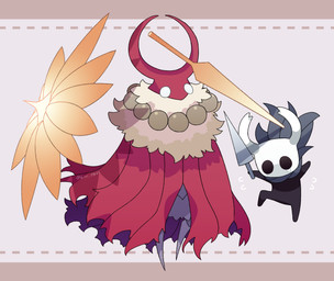 2_horns ambiguous_gender anthro biped black_body black_eyes cloak clothed clothing duo empty_eyes holding_melee_weapon holding_object holding_weapon horn melee_weapon nail_(weapon) neck_tuft red_cloak red_clothing shadow shield tuft weapon white_eyes kiri_0861 hollow_knight_(franchise) team_cherry markoth_(hollow_knight) the_knight_(hollow_knight) arthropod insect lepidopteran moth vessel_(species) absurd_res hi_res signature male_(lore)