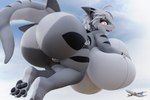 aircraft airplane airship anthro big_breasts big_butt breasts butt female huge_breasts huge_butt hyper hyper_breasts hyper_butt non-mammal_breasts non-mammal_hair open_mouth tail vehicle tooeks fish marine shark 2023 3:2 3d_(artwork) absurd_res digital_media_(artwork) hi_res