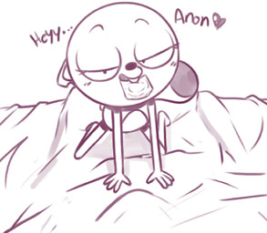 all_fours anthro bed bedroom_eyes blush condom condom_in_mouth dialogue female furniture heart_symbol loli looking_at_viewer micro_calves micro_legs micro_thighs mouth_hold narrowed_eyes nude object_in_mouth seductive sexual_barrier_device solo talking_to_viewer text thin_arms thin_calves thin_legs thin_thighs young young_anthro young_female manwithnobats disney kiff_(series) anon kiff_chatterley eastern_grey_squirrel grey_squirrel mammal rodent sciurid tree_squirrel english_text low_res monochrome