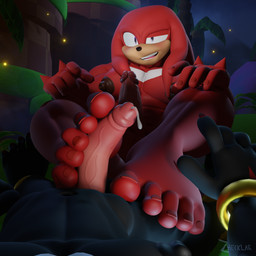 5_fingers 5_toes anthro balls black_body blush bodily_fluids circumcised duo erection feet fingers foot_fetish foot_play footjob fur genital_fluids genitals humanoid_feet humanoid_genitalia humanoid_penis male male/male muscular muscular_anthro muscular_male nails nipples nude pecs penile penis perspective plantigrade precum puffy_nipples red_body scenery sex smile smirk toenails toes zhecklar sega sonic_the_hedgehog_(series) knuckles_the_echidna shadow_the_hedgehog echidna eulipotyphlan hedgehog mammal monotreme 1:1 3d_(artwork) absurd_res digital_media_(artwork) hi_res