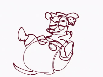 ambiguous_gender anthro clean_diaper clothed clothing diaper fart legs_up solo spread_legs spreading tail wearing_diaper smug_prince ollie_(possumassss) american_opossum mammal marsupial virginia_opossum 2d_animation 4:3 animated frame_by_frame