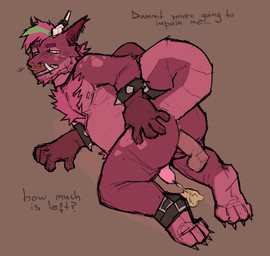 accessory anal anal_penetration anthro bodily_fluids body_hair butt butt_grab chest_hair degradation disembodied_penis erection genital_fluids genitals hand_on_butt male male/male offscreen_character peeing peeing_on_ground peeing_while_penetrated penetration penis pisskink raised_tail solo spread_butt spreading tail urine urine_on_ground watersports openfracturesday mythology dragon mythological_creature mythological_scalie scalie absurd_res hi_res