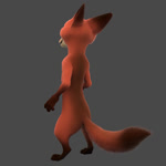 anthro brown_body brown_fur butt dipstick_ears dipstick_tail ear_markings fluffy fluffy_tail fur gloves_(marking) leg_markings male markings multicolored_ears nude orange_body orange_fur smile socks_(marking) solo tail tail_markings rayverak disney zootopia nick_wilde canid canine fox mammal red_fox true_fox 1:1 3d_(artwork) 3d_animation animated digital_media_(artwork) no_sound short_playtime webm