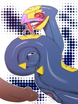 bestiality blush dotted_background duo erection fangs female feral forked_tongue genitals halftone_background interspecies male nude pattern_background penis pokephilia serpentine simple_background solo_focus teeth tongue vulva nanasun nintendo pokemon generation_3_pokemon human mammal pokemon_(species) reptile scalie seviper snake 3:4 halftone