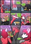 2021 anthro biped collaboration comic detailed_background dialogue duo english_text eyes_closed female fur hair hi_res kammypup kammypup_(artist) male panel_skew runt_(artist) standing text